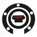 3D Carbon Fiber Tank Gas Cap Pad Filler Cover Sticker Decals Yamaha Yzf-R1